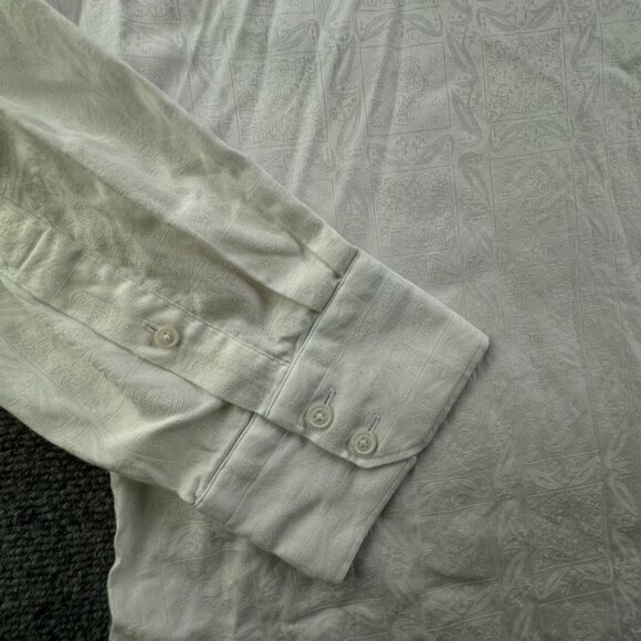 Robert Graham White Long Sleeve Button Up Shirt Men Size 2XL Floral Classic Fit - Picture 10 of 16